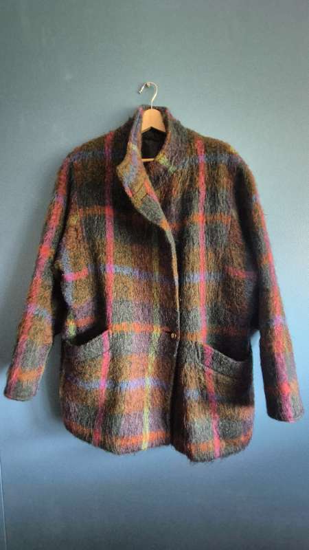 Woolen purple coat