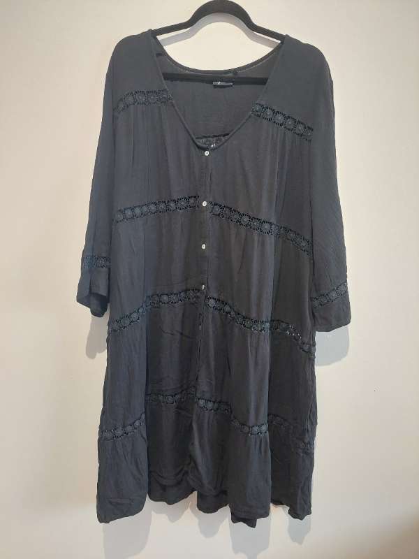 Tunic kjóll, yfir sundföt (Zizzi)