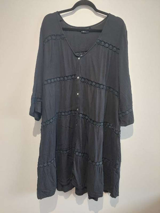 Tunic kjóll, yfir sundföt (Zizzi)