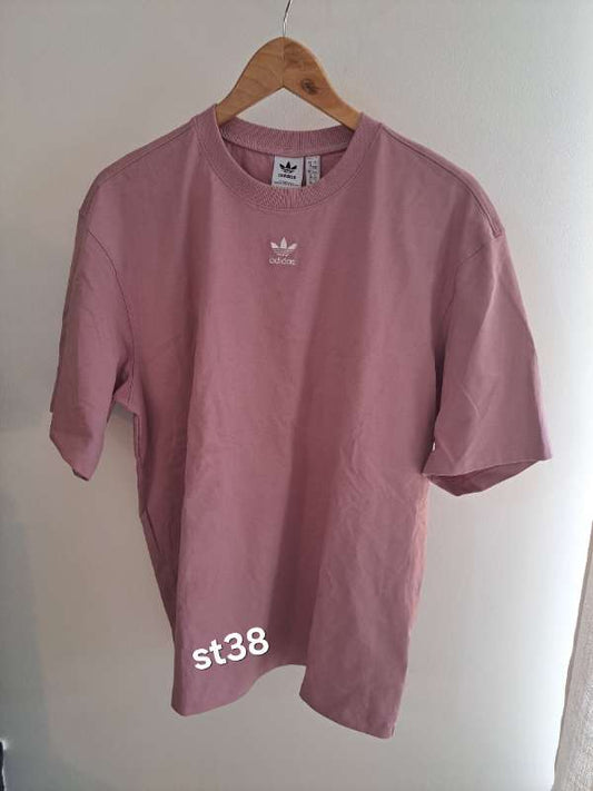 Adidas stutterma bleikur