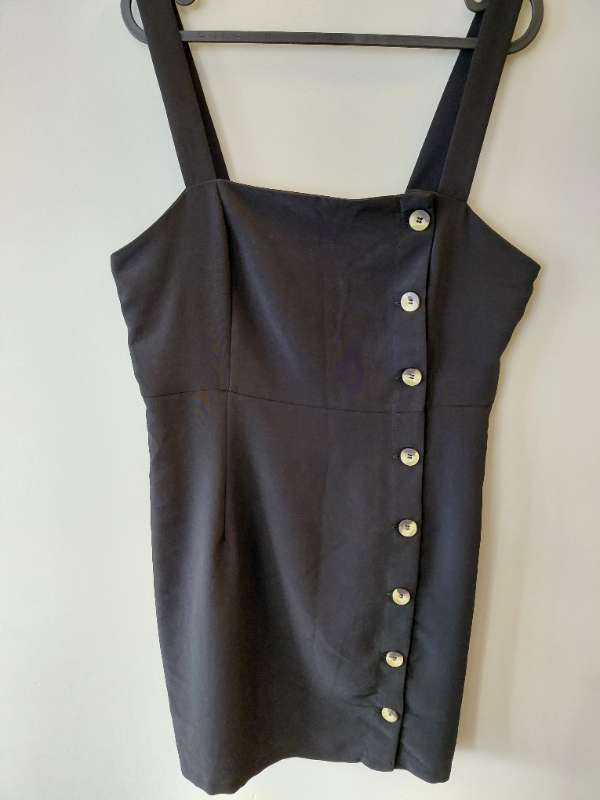 Kjóll svartur tölur H&M