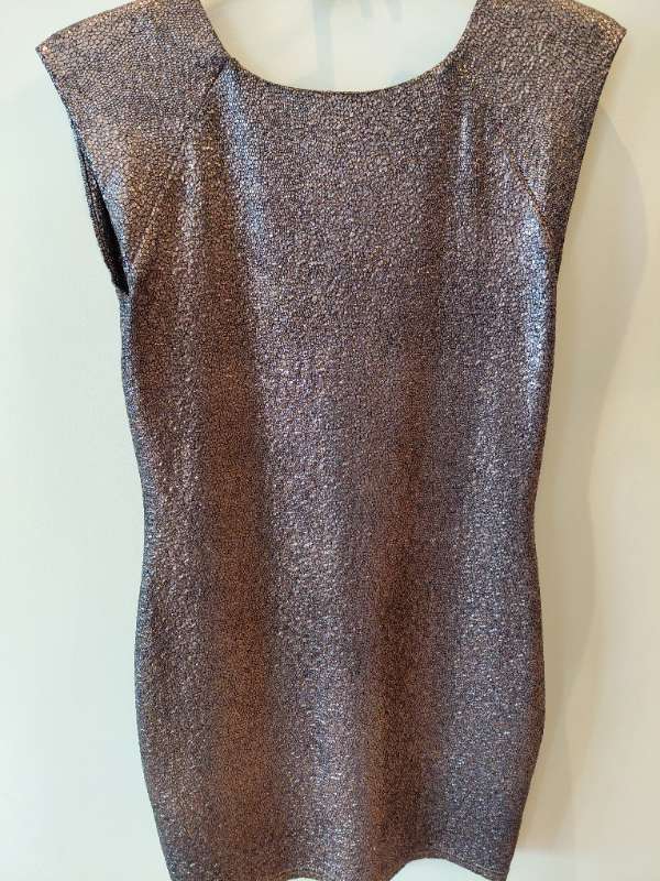 AxParis brúnn glimmer kjóll