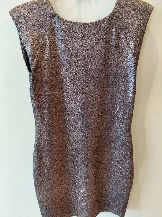 AxParis brúnn glimmer kjóll