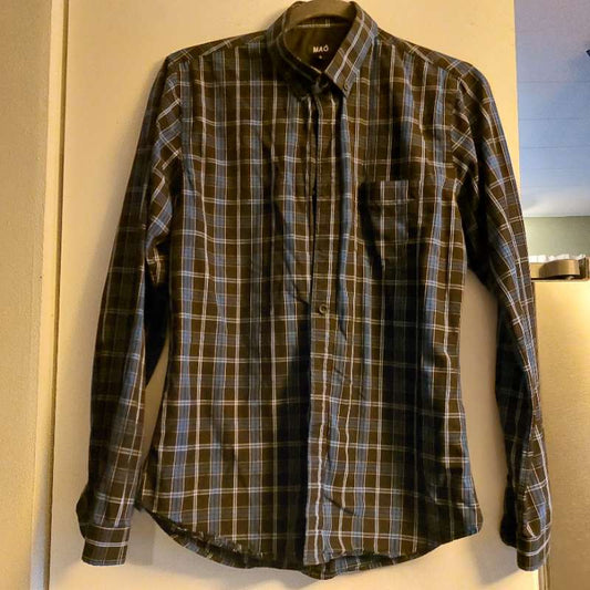 Skyrta blá köflótt