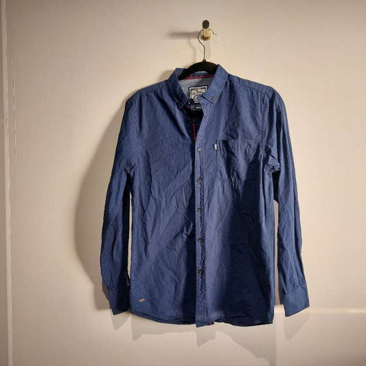 Skyrta blá köflótt