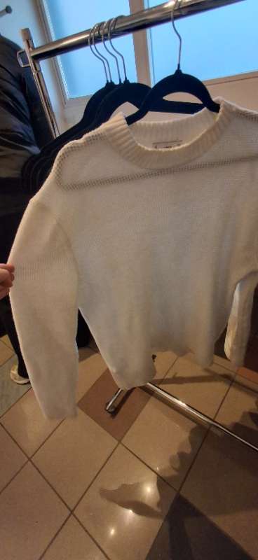 Mango white sweater