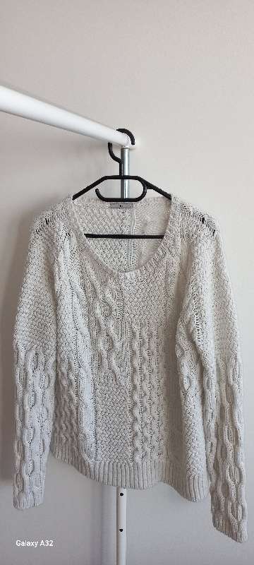 white transparent sweater "TU"