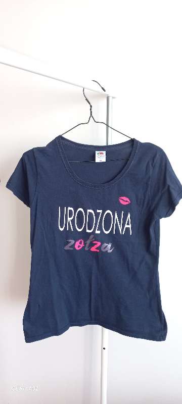 URODZONA ZOŁZA navy blue T-shirt