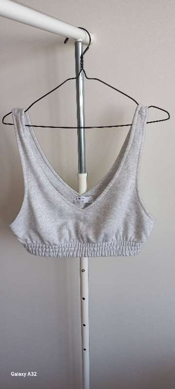 BERSHKA gray sports bra