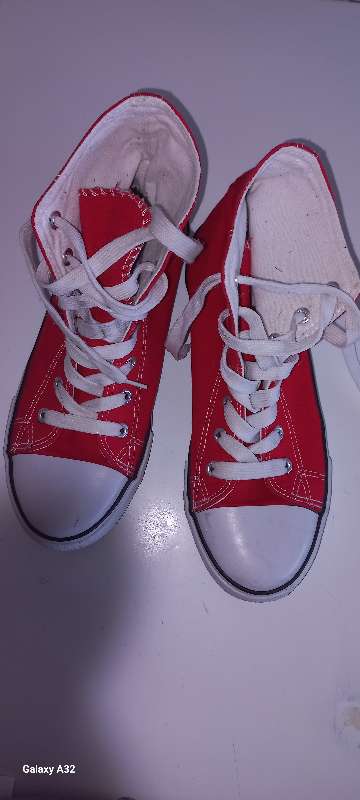 RED sneakers