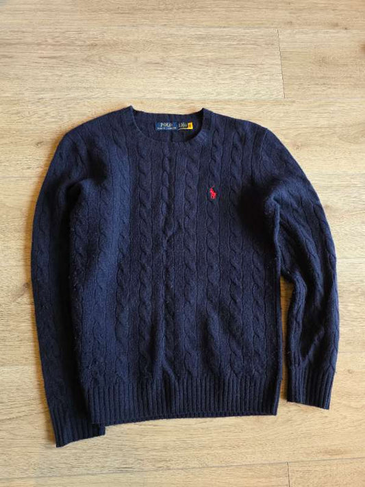Polo peysa blá