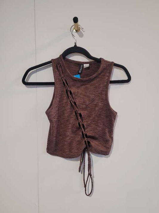 H&m brúnn toppur