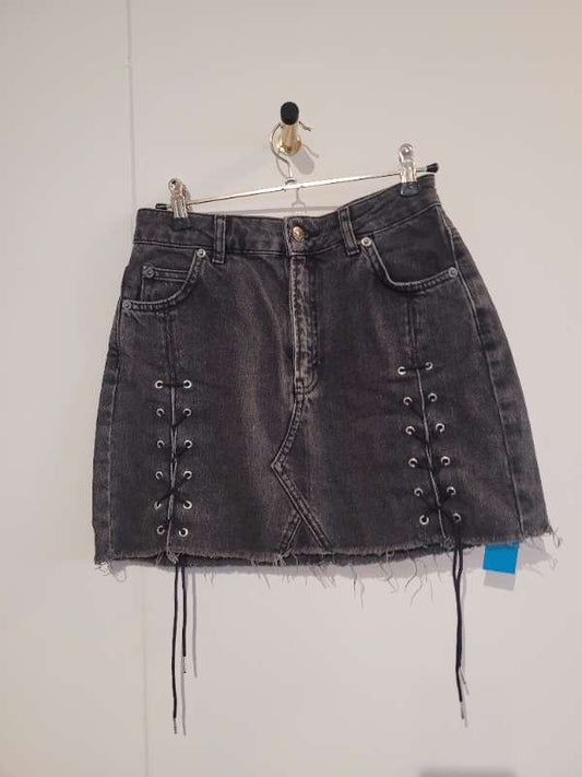 Svart topshop gallabuxnapils