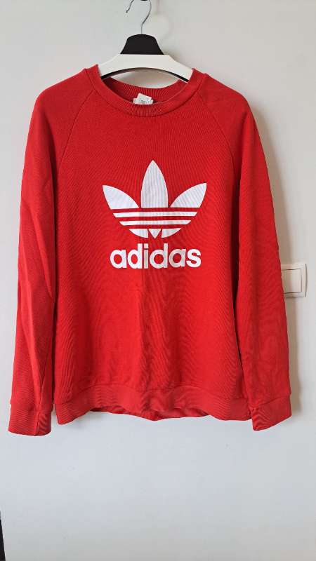 Adidas peysa rauð L
