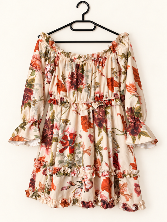 Flower mini dress