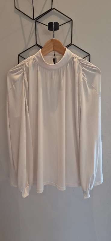 Blússa, rykktar ermar - H&M
