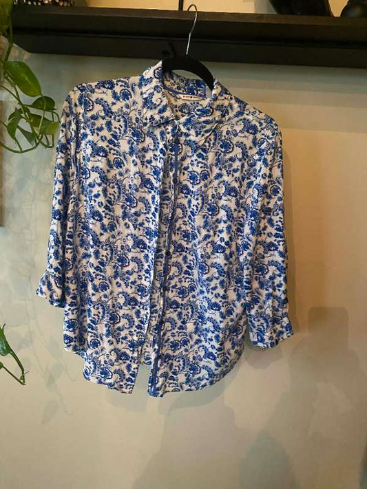 Punt Roma blá og hvít skyrta