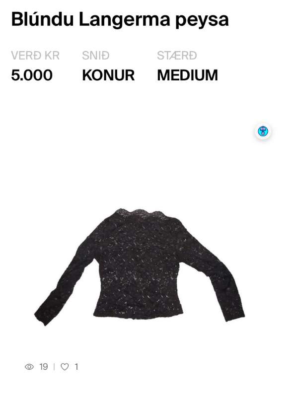 Svartur Langerma Bolur
