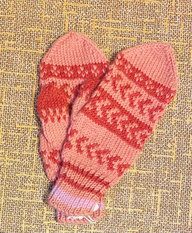 Prjónaðir vettlingar