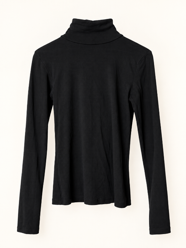 Black turtle neck shirt