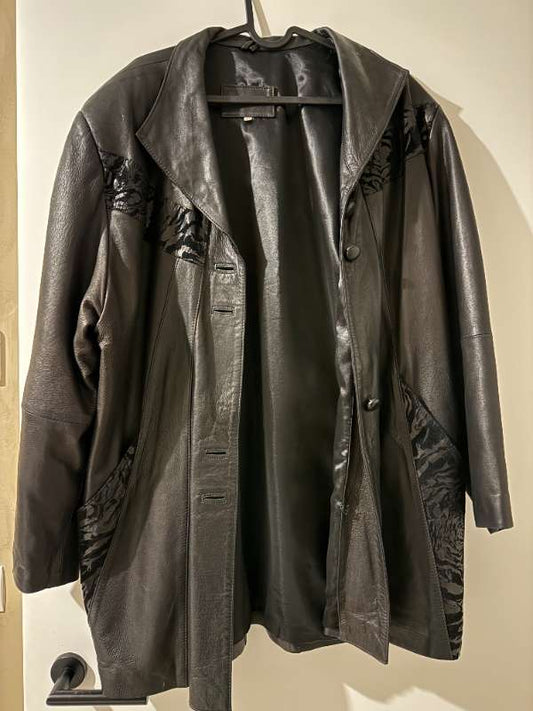 Vintage oversized leðurjakki