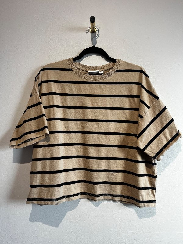 Ljósbrúnn röndóttur bolur - Kappahl