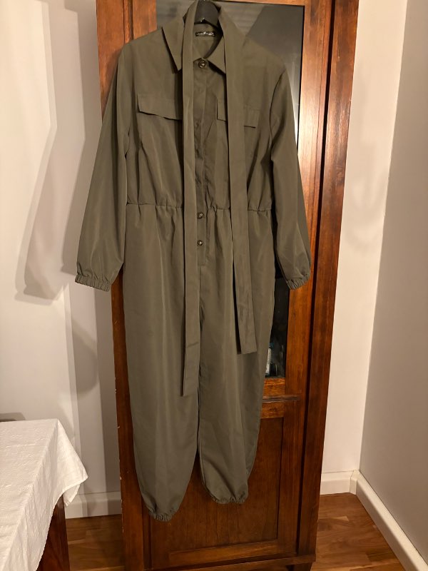 Green jumpsuit