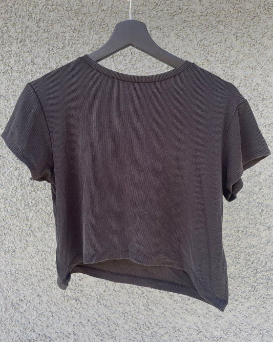 Weekday crop top svartur