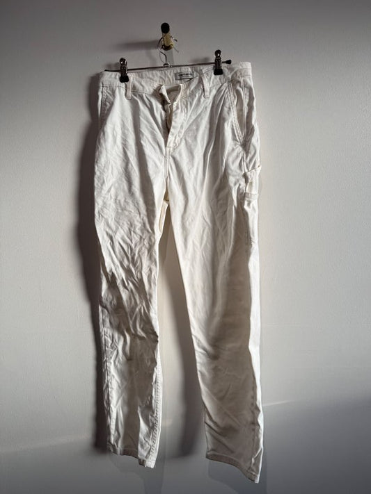 Hvítar carhartt buxur