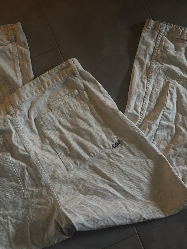 Bershka ljósar baggy jeans