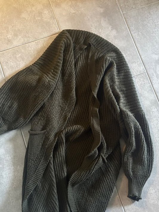 Dökkgrænn cardigan