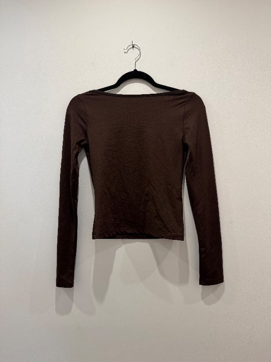 Brúnn open back bolur