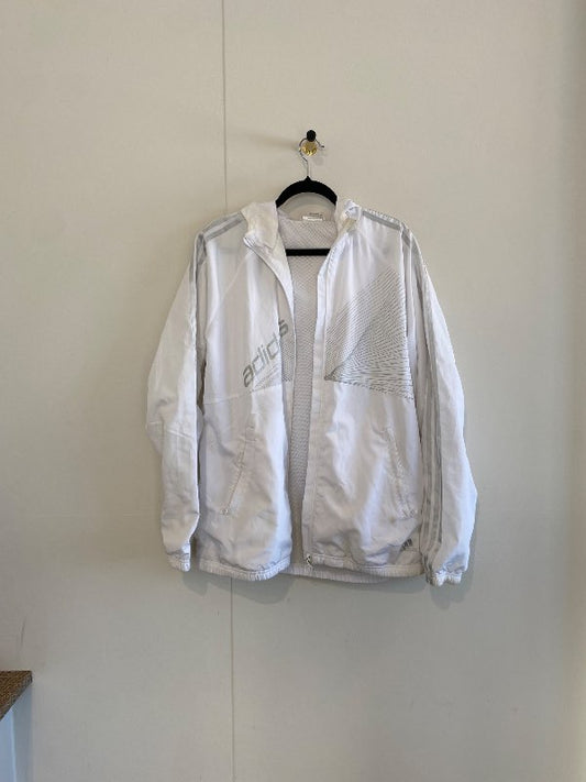 Hvítur adidas jakki