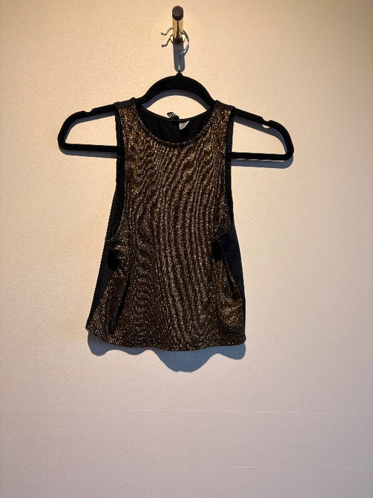 Divided crop top gull glimmer