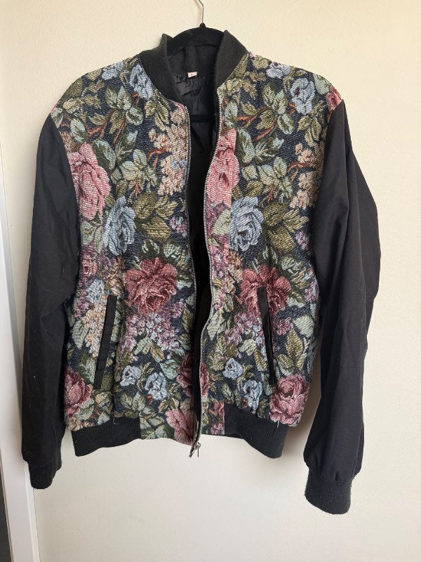 Svartur bomber Jakki