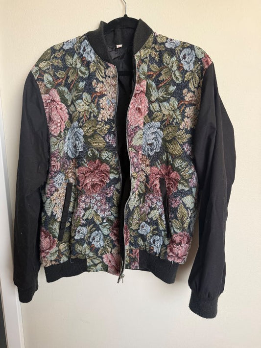 Svartur bomber Jakki
