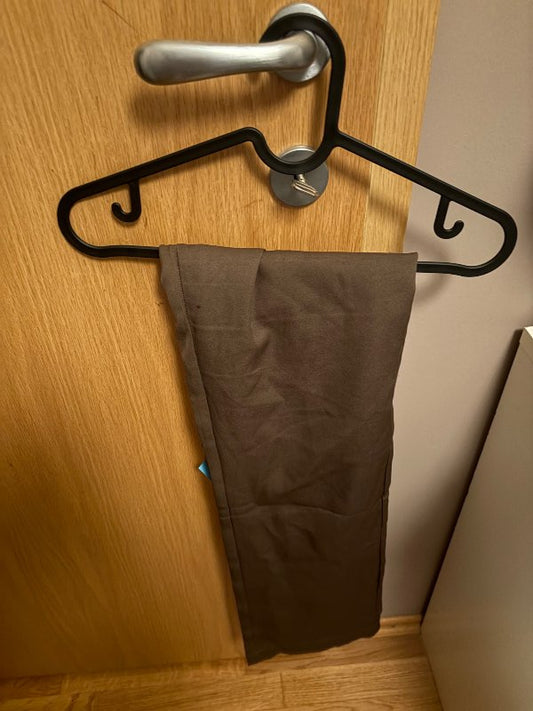 Low waist brúnar buxur