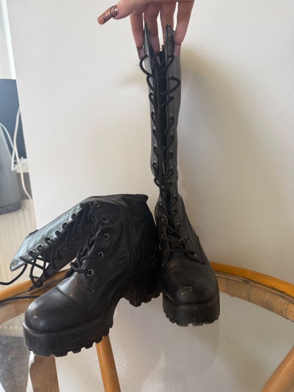 Svört calf boots