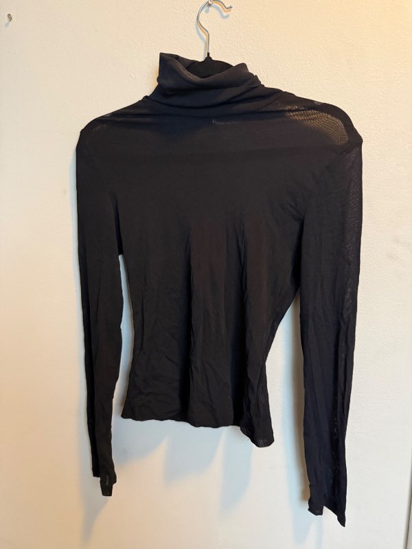 Mesh turtle neck