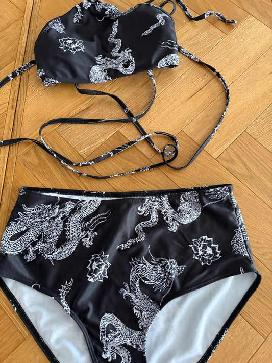 Bikiní snáka mynstur