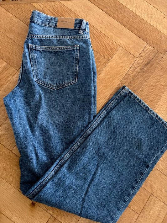 Gina tricot bláar gallabuxur