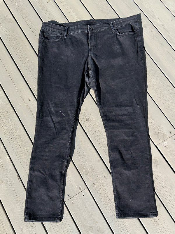 Hm gallabuxur svartar washed