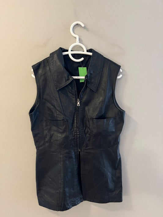Vintage Leður vesti