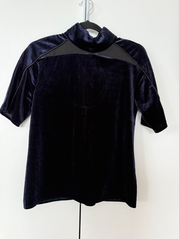 Blúsa velur naviblá