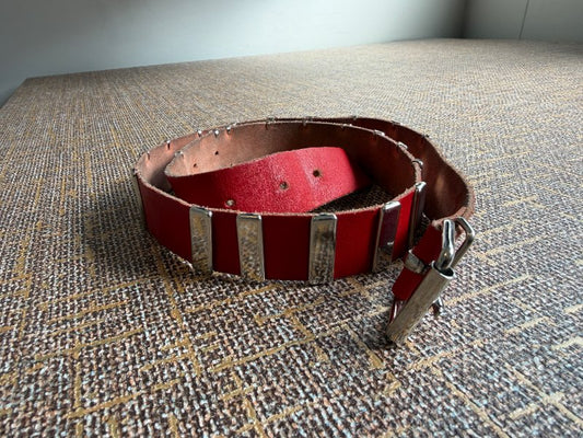 Red punk belt