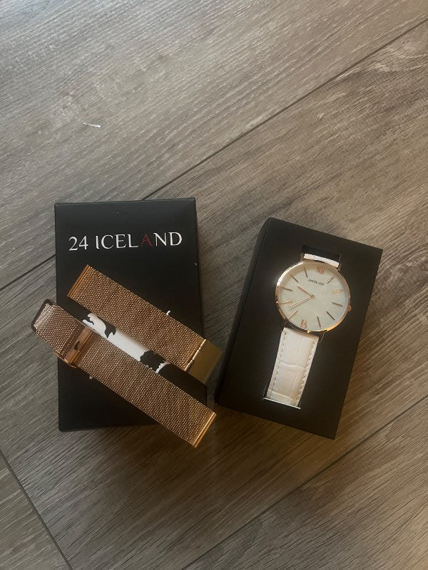 24Iceland watch with extra strap