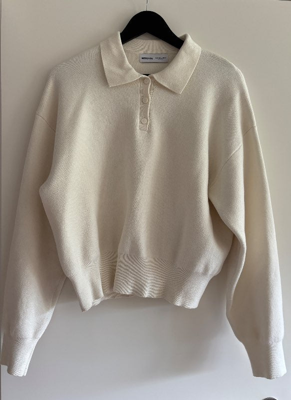 Bershka hvít peysa