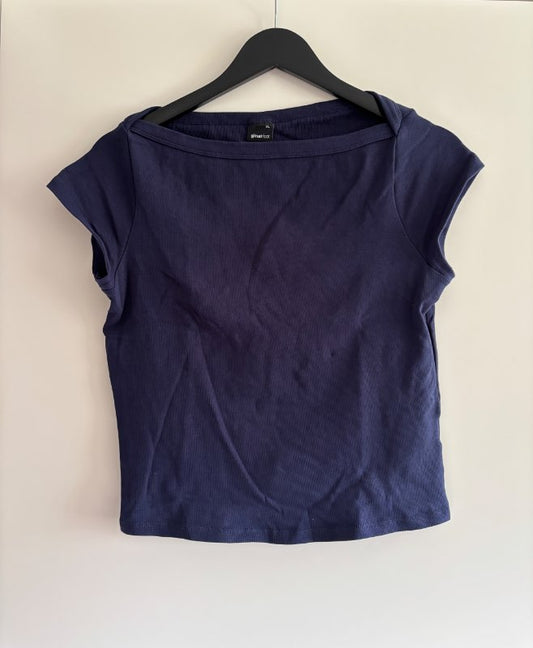 Gina Tricot blár stuttermabolur
