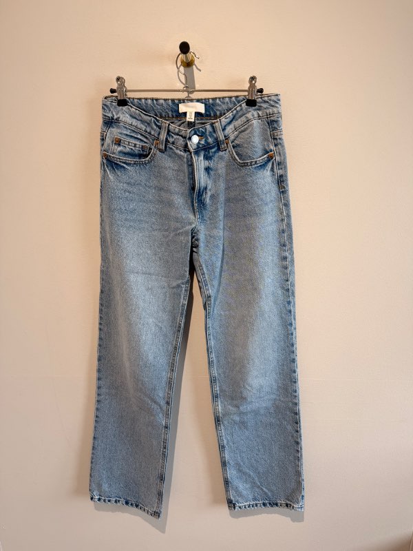 h&m gallabuxur bláar