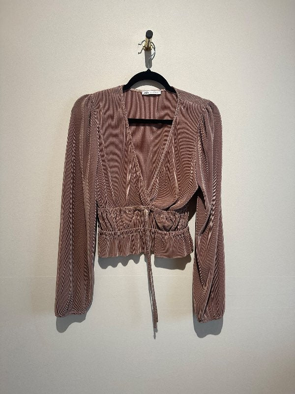 Zara brúnn bolur